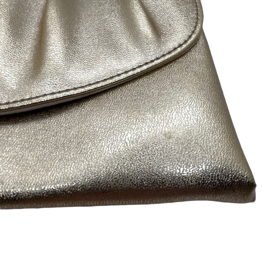Avon Polished Gold Evening Bag 1978 Pleated Clutch Purse Party New Years w/ Box - Picture 8 of 16
